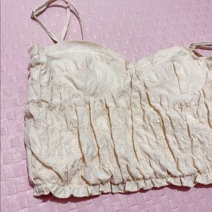BUSTIER CROP TOP ECRU / BEIGE